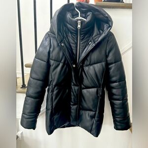 Woman’s Abercrombie & Fitch leather bomber jacket